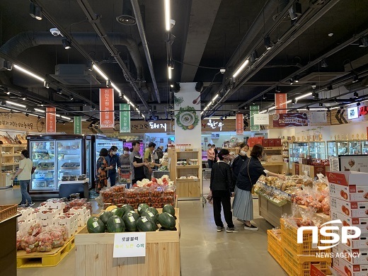 [NSP PHOTO]진안로컬푸드 매출 200억 돌파...일평균 600여명 방문