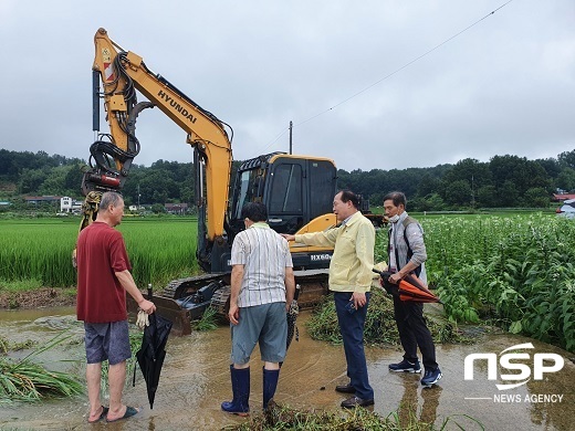 [NSP PHOTO]군산시의회, 수해현장 피해 상황 확인...신속한 복구 주문