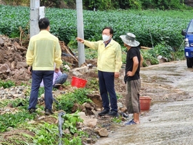 [NSP PHOTO]권기창 안동시장, 집중호우 피해 복구 총력