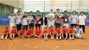 [NSP PHOTO]안성시청 김청의, ITF 안성국제남자 테니스투어대회 2관왕