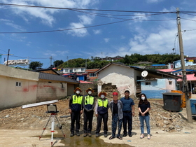 [NSP PHOTO]LX한국국토정보공사 영덕지사, 취약계층 행복나눔측량 지원