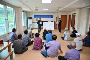 [NSP PHOTO]청송군, 아웃도어 골프연습장 건립에 따른 주민설명회 개최