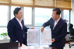 [NSP PHOTO]김성제 의왕시장, 원희룡 국토부장관 만나 시 주요현안 논의