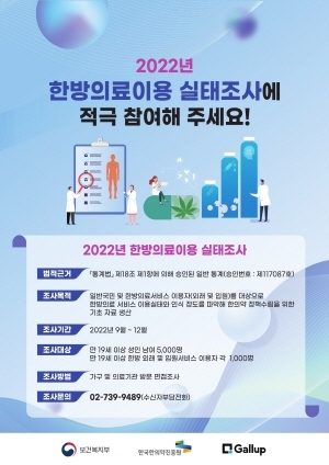 NSP통신-2022년 한방의료이용 실태조사 포스터 (한국한의약진흥원)