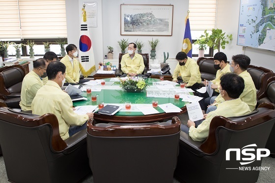 [NSP PHOTO]군산시의회, 태풍 힌남노 북상 대응 간담회