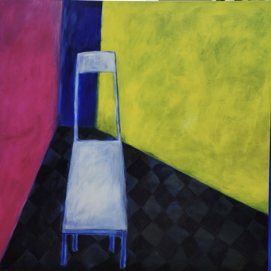 NSP통신-이미경 화가는 블루를 사용하는 것이 특징으로 인간의 고독과 외로움, 불안감을 파란색과 의자로 표현한다. (아트디오션)