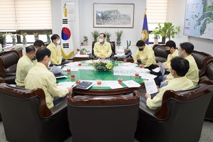 [NSP PHOTO]군산시의회, 태풍 힌남노 북상 대응 간담회