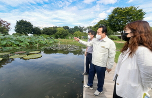 [NSP PHOTO]이권재 오산시장, 오산천 시민친화 친수하천 조성한다