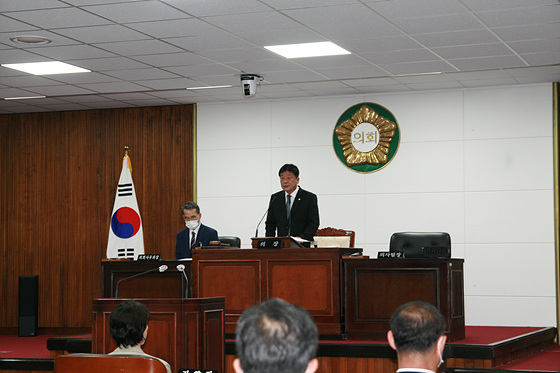 NSP통신-동해시의회 제325회 제1차 정례회 개회 모습. (동해시의회)