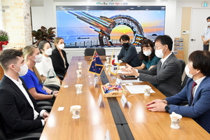 [NSP PHOTO]이민근 안산시장, 해외 우호협력도시 뉴질랜드 타우랑가시 대표단 접견