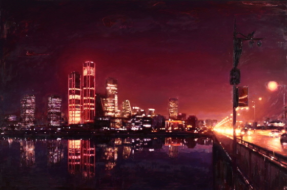 NSP통신-박준형 작가의 Night Landscape-#002, oil on canvas, 130x193.9cm, 2022. (안산문화재단)