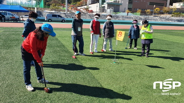 NSP통신-봉화군은 제8회 봉화군수배 그라운드골프대회가 지난 18일 봉화공설운동장에서 개최됐다고 밝혔다. (봉화군)