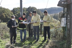 [NSP PHOTO]최훈식 장수군수·안호영 의원, 신광재 국가예산 발굴 현장 점검