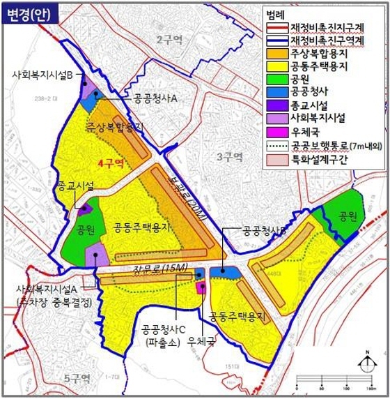 NSP통신-한남 4구역 토지이용계획도 (서울시)