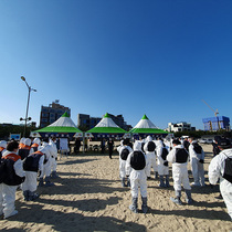 [NSP PHOTO]양양군, 해안방제 합동훈련 실시