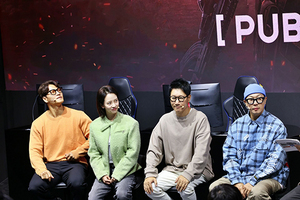[NSP PHOTO]지스타크래프톤 김종국송지효지석진하하와 함께하는 배틀그라운드 술래잡기 진행