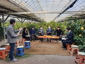 [NSP PHOTO]유희태 완주군수, 농업 주요현장 방문...지원 강화하겠다