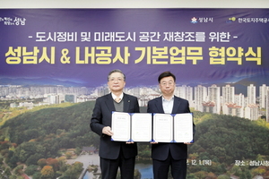 [NSP PHOTO]성남시-LH, 도시 정비 및 미래도시 공간 재창조 협약