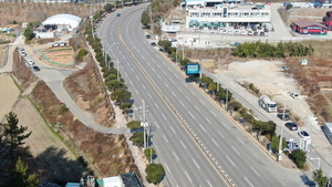 [NSP PHOTO]여수시, 국가산단 도로변 미세먼지 차단숲 조성 완료