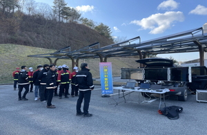 [NSP PHOTO]영덕군, 드론 활용한 진화훈련 등 산불 전문진화대 역량 강화