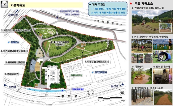 NSP통신-일산서구 반려동물 테마공원 배치도 (고양특례시)