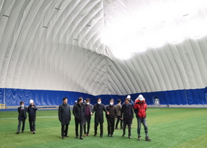 [NSP PHOTO]국내 최초 에어돔 축구훈련장, 경주서 다음달 개장