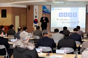 [NSP PHOTO]신우철 완도군수, 신년 기자 간담회서 군정 운영 계획 밝혀