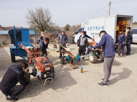 [NSP PHOTO]광양시, 농업기계 순회수리 환영하는 농업인