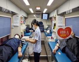 [NSP PHOTO]월성원자력본부, 사랑의 헌혈운동으로 생명 나눔 실천
