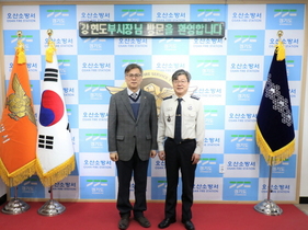 [NSP PHOTO]강현도 오산시 부시장, 오산소방서 방문 노고 격려