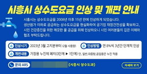 [NSP PHOTO]시흥시, 상수도요금 현실화율 개선…3년간 8%씩 단계별 인상