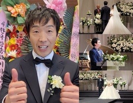 [NSP PHOTO]개미핥기 이광채 최형만김수용윤택 등 동료 개그맨 축복 속 백년가약