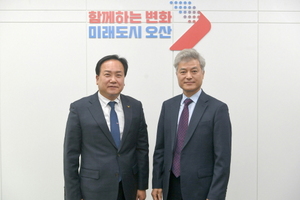 [NSP PHOTO]이권재 오산시장-화성오산교육지원청 미래교육 발전 모색