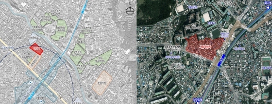 NSP통신-수유동 일대 사업대상지(왼쪽)과 청량리 일대 사업대상지(왼쪽 두 번째) (서울시)