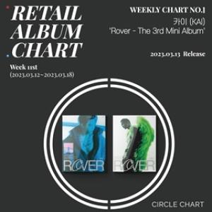 [NSP NEWS Image]카이 ‘Rover’, 써클차트 11주차 리테일 앨범 1위