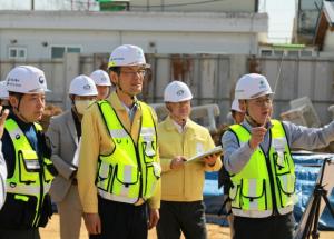 [NSP PHOTO]김일환 국토안전관리원장, 천안 옹병 붕괴사고 현장 안전실태 점검