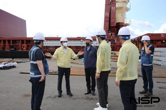 NSP통신- (사진 = 박성현 여수광양항만공사 사장 현장 점검)