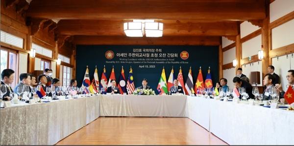 [NSP PHOTO]김진표 국회의장, 주한 아세안 대사단 초청 오찬 간담회 개최