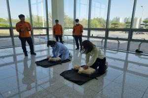 [NSP PHOTO]포항시, 양덕정수장 화재 발생 대비 합동 소방 훈련 실시