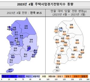 [NSP PHOTO]4월 주택사업경기전망지수 전월대비 상승세…부동산시장 연착륙 대책 영향으로 회복 기대심리 커져