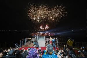 [NSP PHOTO]목포의 밤을 수놓은 해상W쇼 첫 공연 성황리에 개최