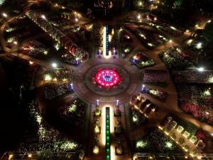[NSP PHOTO]곡성군, 장미꽃 향기 가득  섬진강기차마을 야간 개장