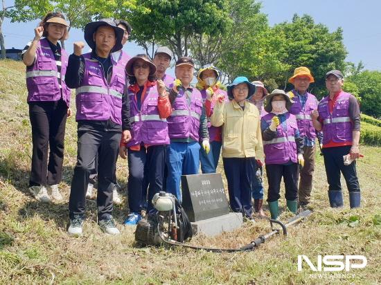 NSP통신-골약동주민자치위원회 환경 정화 활동 기념 찰영 (사진 = 광양시청)