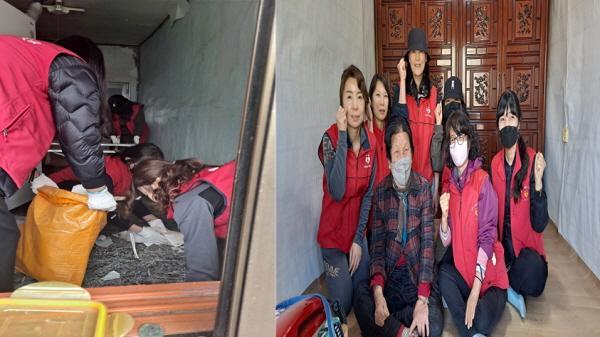 NSP통신-사랑의띠복지협회가 어려운 이웃을 위해 집수리 봉사활동을 펼쳤다.[사진=사랑의띠복지협회]