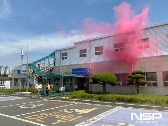 NSP통신-실제 화재 발생 가정한 훈련 (사진 = 광양시청)