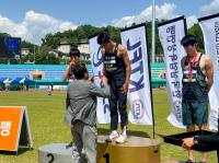 [NSP PHOTO]영주시청 박순호 선수, KTFL 전국실업육상경기대회 높이뛰기 1위 차지