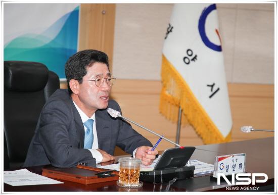 NSP통신-정인화 광양시장 시내버스 노선 개편 및 경영진단 용역 인사말 (사진 = 광양시청)