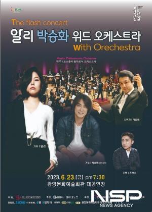 NSP통신-The Flash Concert 알리 & 박승화 with 오케스트라 공연 포스터 (이미지 = 광양시청)
