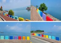 [NSP PHOTO]고흥군, 고흥만 해안도로 무지갯빛으로 볼거리 제공