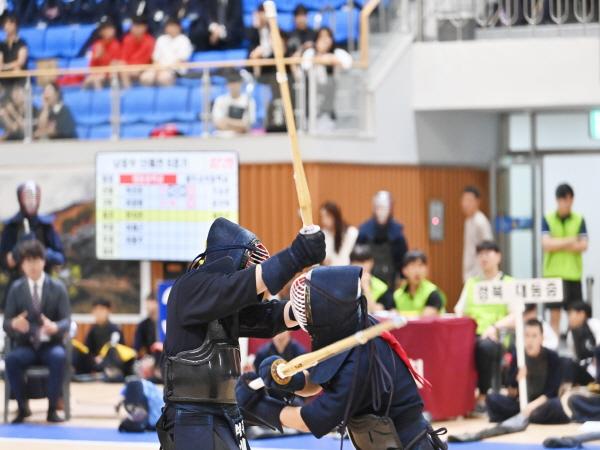 NSP통신-제32회 회장기 전국 중·고등학교 검도대회 모습 (사진 = 청송군)